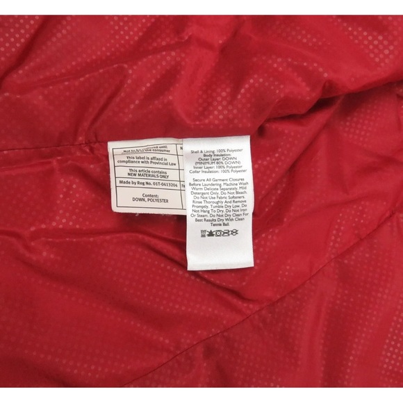 Eddie Bauer Down Quilted Red Womens Full Zip Puffer Gilet Vest Jacket S - Picture 6 of 8